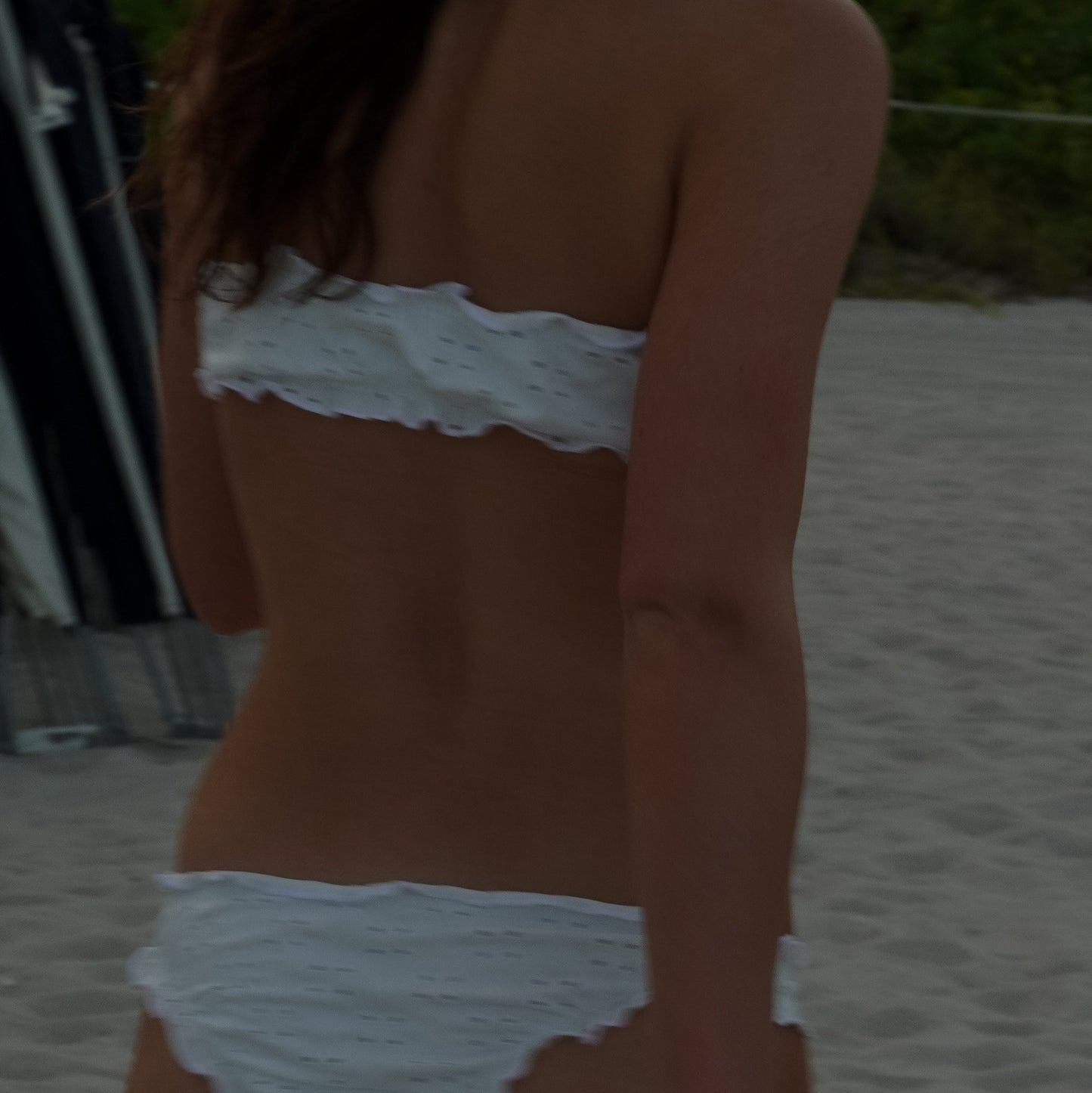 eyelet bandeau top - cloud nine